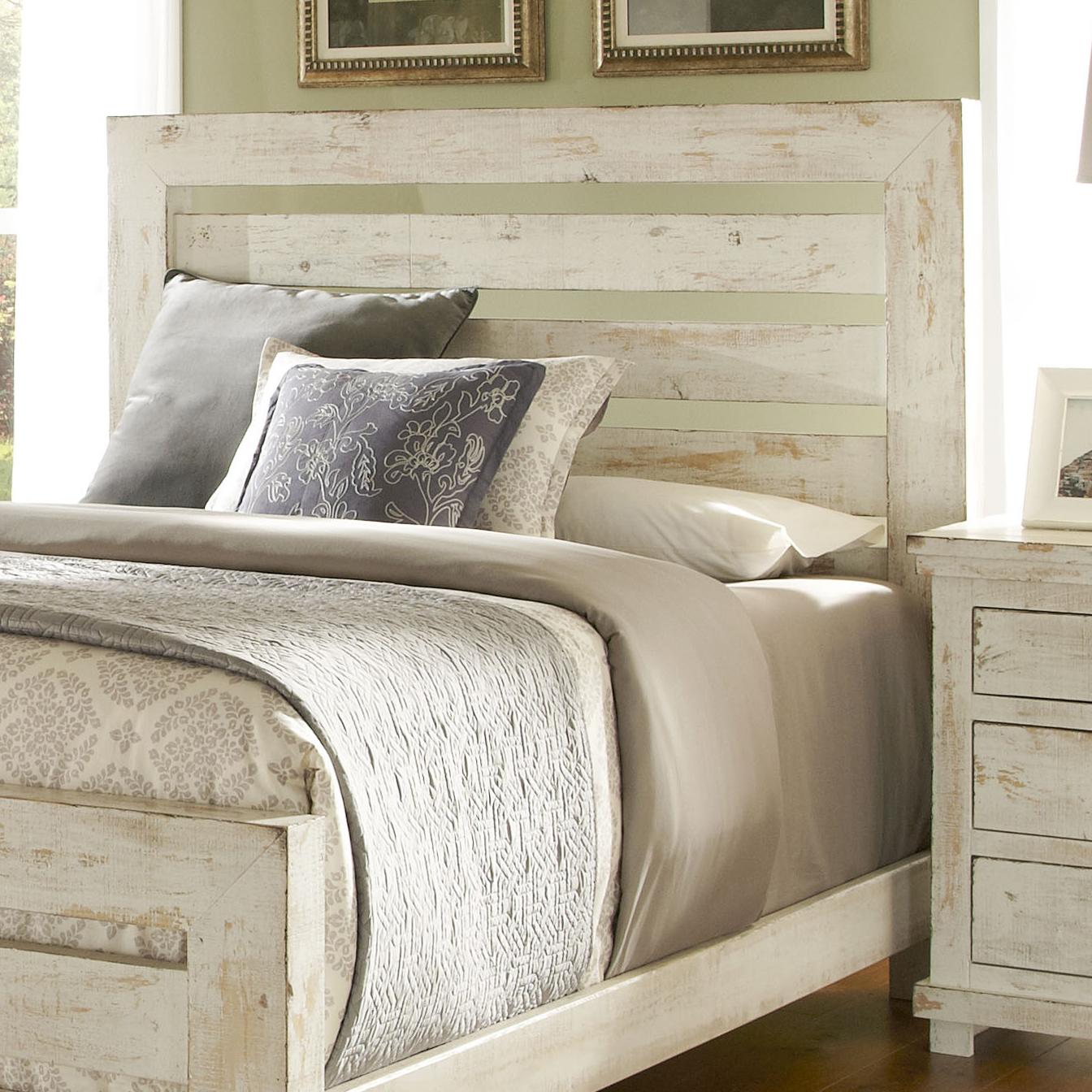 Progressive Furniture Willow Queen Slat Headboard with Distressed Pine